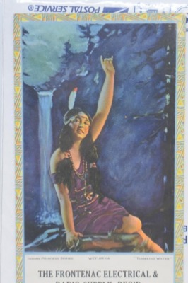 (5) Frontenac Electrical and Radio Supply advertising calendars, Indian Princess Series (April, July, Aug., Oct. 1924; January 1925) - 15