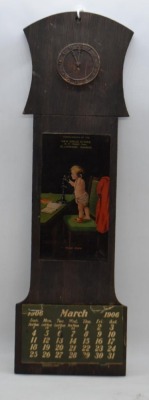 1906 Advertising calendar - Gem Drug Store, Ellinwood, KS - 2