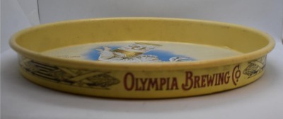 Olympia Beer Co. 13" beer tray (girl floating on clouds) - 6