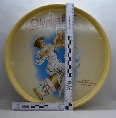 Olympia Beer Co. 13" beer tray (girl floating on clouds) - 8