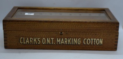 Clark's O.N.T. Marking Cotton thread display case - 2