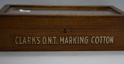 Clark's O.N.T. Marking Cotton thread display case - 7