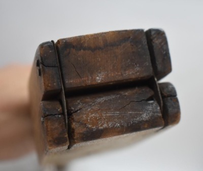(2) Wood lemon presses, 10.5"l - 8