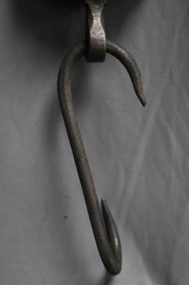Cast Iron and brass Chatillon and Sons hanging scales, 200 lbs. capacity - 9