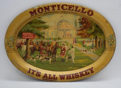 (3) Tip trays: Chesterfield Cigarettes, Coca-cola and Monticello Whiskey - 4