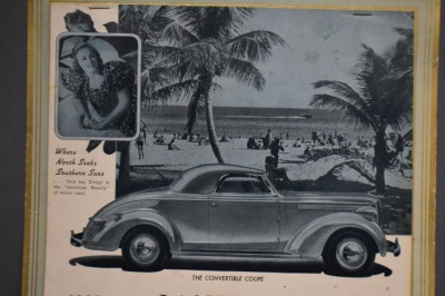 1938 Advertising calendar - Sid Bacon Motor Co., McPherson, KS, different automobile featured for each month - 4