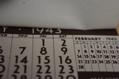 1943 Advertising calendar - G.E. Swanson Electrical Service, McPherson, KS (under picture is "Convenient Telephone Numbers" page) - 7