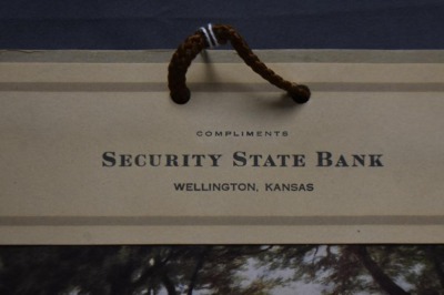 1918 Advertiising calendar - Security State Bank, Wellington, KS, "The End of a Perfect Day/ Zula Kenyon" - 3