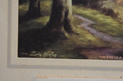 1918 Advertiising calendar - Security State Bank, Wellington, KS, "The End of a Perfect Day/ Zula Kenyon" - 5