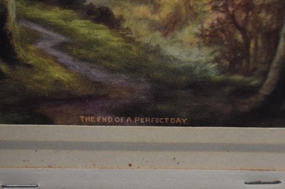 1918 Advertiising calendar - Security State Bank, Wellington, KS, "The End of a Perfect Day/ Zula Kenyon" - 6