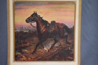 1918 Advertising calendar - The Bierer Shadel Merc. Co., Hiawatha, KS, "Masterless" from original R.A. Fox painting - 3