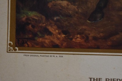 1918 Advertising calendar - The Bierer Shadel Merc. Co., Hiawatha, KS, "Masterless" from original R.A. Fox painting - 4