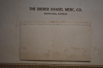 1918 Advertising calendar - The Bierer Shadel Merc. Co., Hiawatha, KS, "Masterless" from original R.A. Fox painting - 7