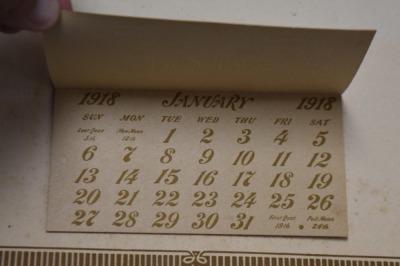1918 Advertising calendar - The Bierer Shadel Merc. Co., Hiawatha, KS, "Masterless" from original R.A. Fox painting - 9