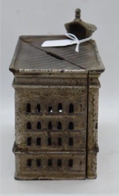 Cast Iron "Pearl Street Bank" building bank - 6