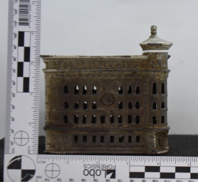 Cast Iron "Pearl Street Bank" building bank - 10