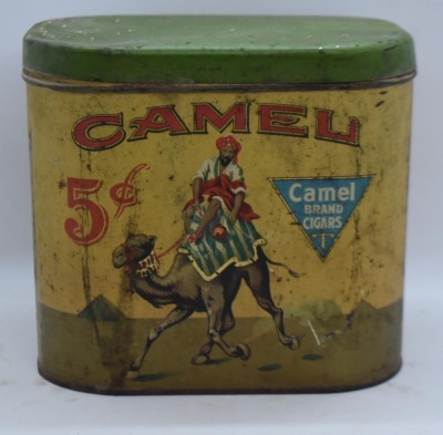 Camel 5 cent Cigar tin - good graphics - 2