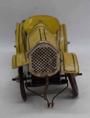 A.C. Gilbert Stutz Bearcat pressed steel wind-up car (missing driver) - 4