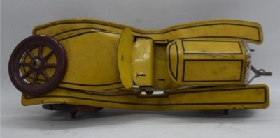 A.C. Gilbert Stutz Bearcat pressed steel wind-up car (missing driver) - 7