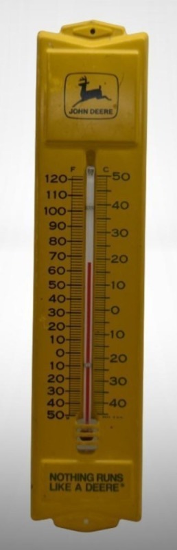 John Deere advertising thermometer