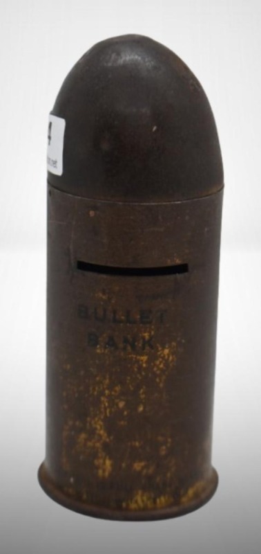 "Bullet Bank", 4.5" tall