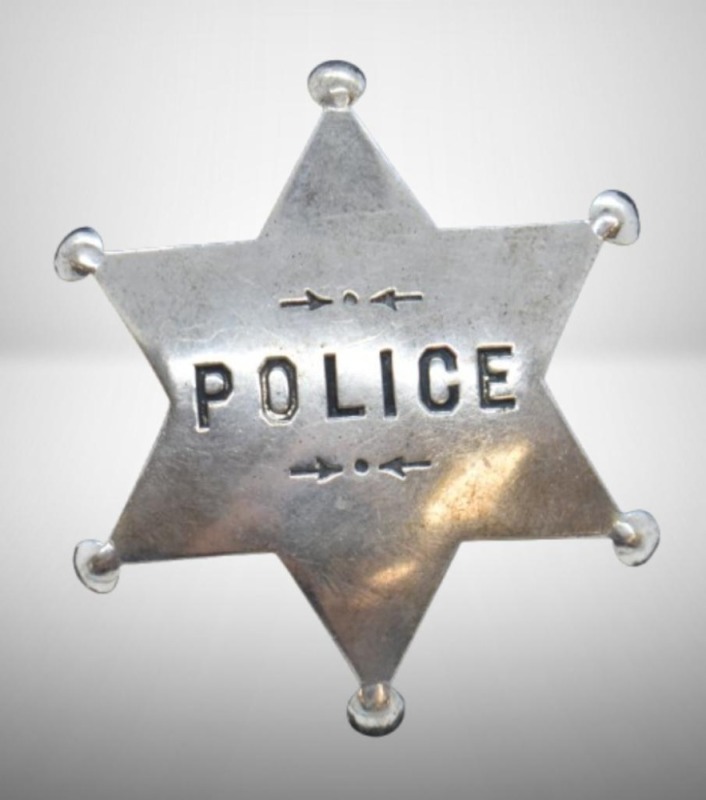 Vintage 6 point star "Police" badge