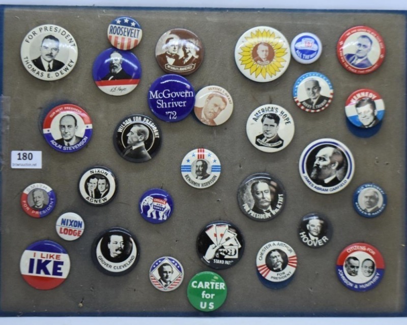 (30) Vintage campaign buttons