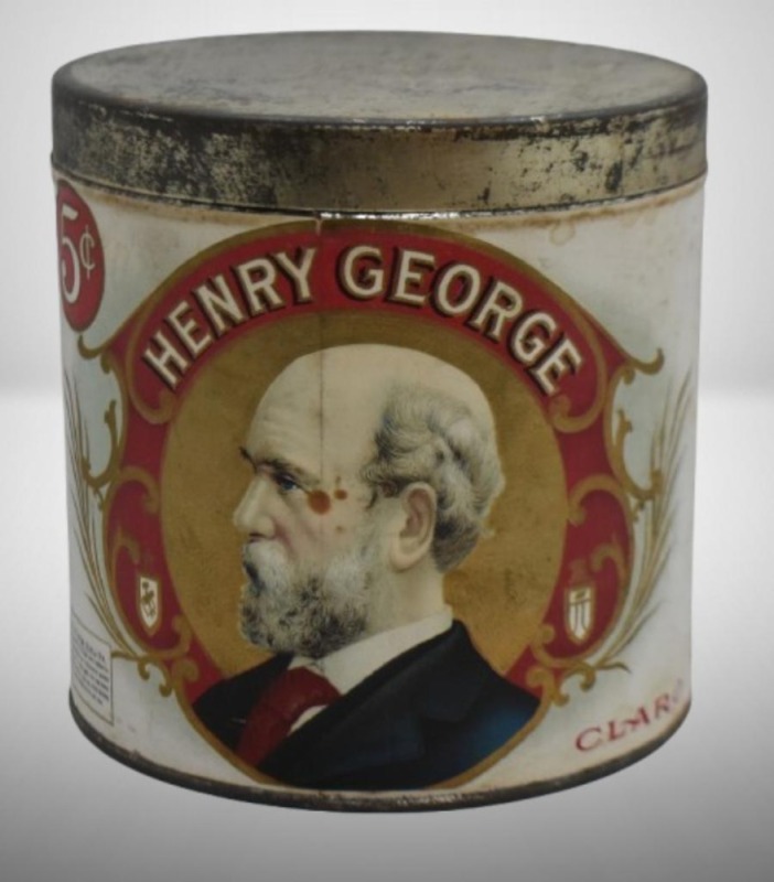 Henry George 5 cent cigar tin
