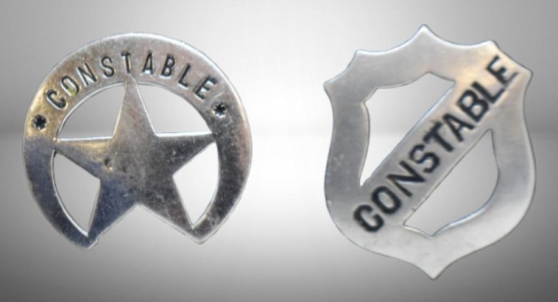 (2) Vintage "Constable" badges