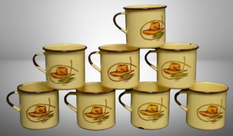 (8) Monterrey Western Ware 3" coffee mugs