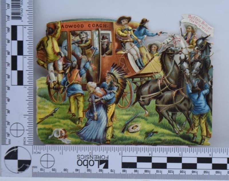 Advertising piece/ illustration of Buffalo Bill of The Wild West ...