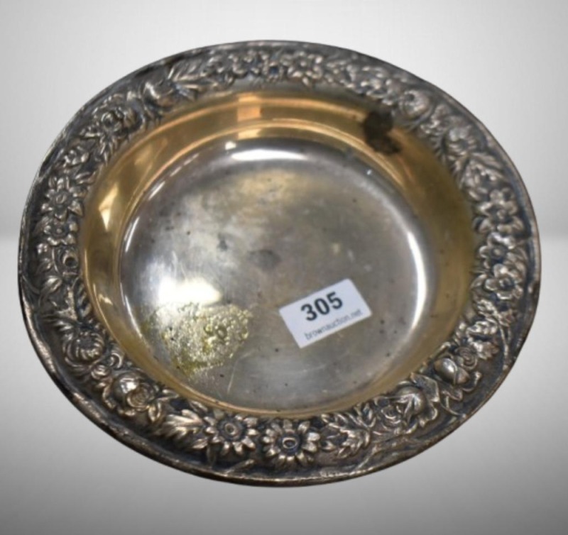 Mrkd. S. Kirk and Son Sterling 407A mint/ tidbit 5"d bowl