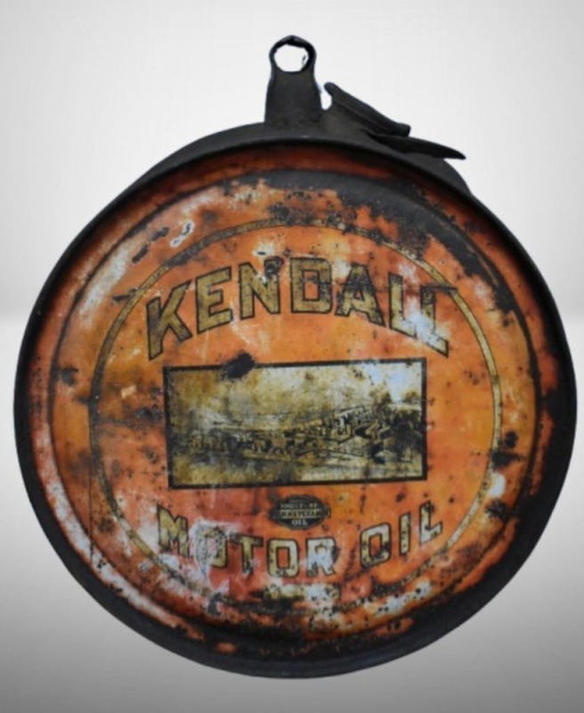 Vintage Kendall Motor Oil 5 gal. rocker can