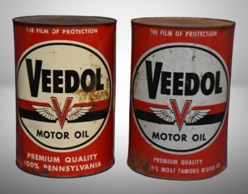 (2) Veedol Motor Oil 5 qt. cans