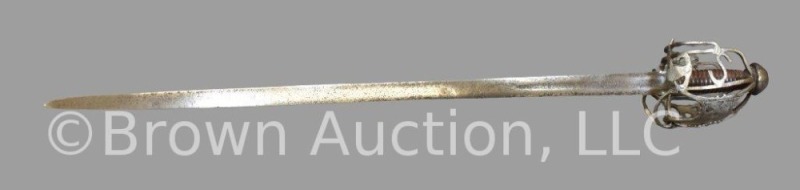 Mrkd. Andrea Ferara Scottish sword, 38"l