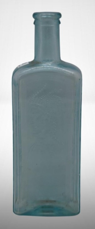 Healy and Bigelow Indian Sagwa cough cure medicine bottle, 8.5"