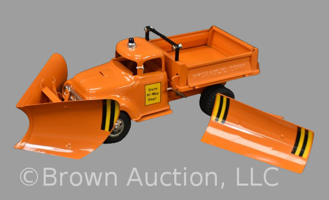 1957 Tonka State Hi-Way 3-in-1 service truck with both plows