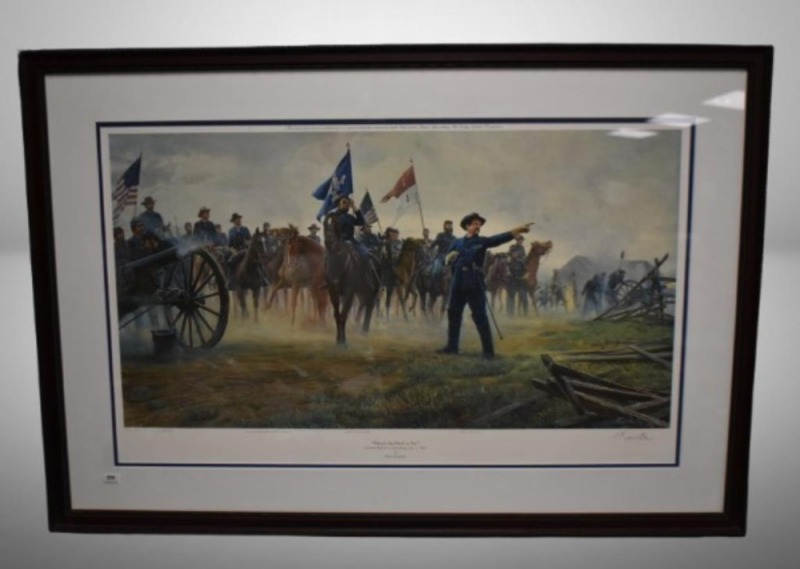 Civil War Art print "There's the Devil to Pay" by Mort Kunstler, artist signed