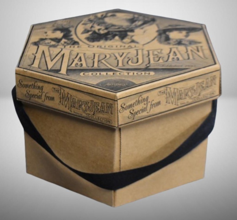 Mary Jean Collection hat box with red hat