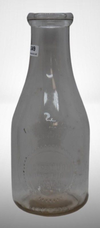 Missouri Pacific Lines liquid quart bottle, embossed