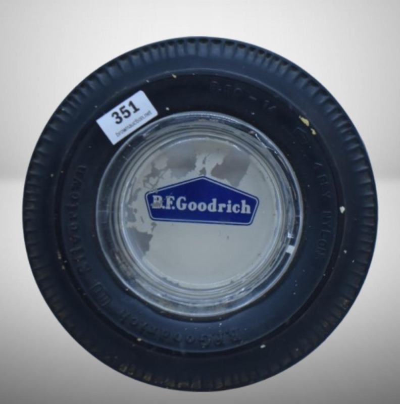 B.F. Goodrich advertising tire ashtray, 5.75"d