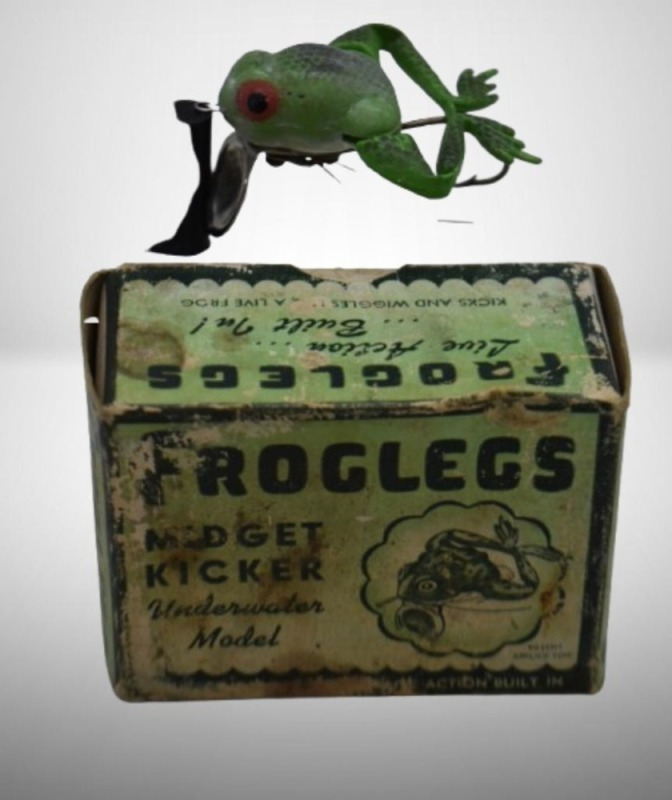 Froglegs Midget Kicker fishing lure with box