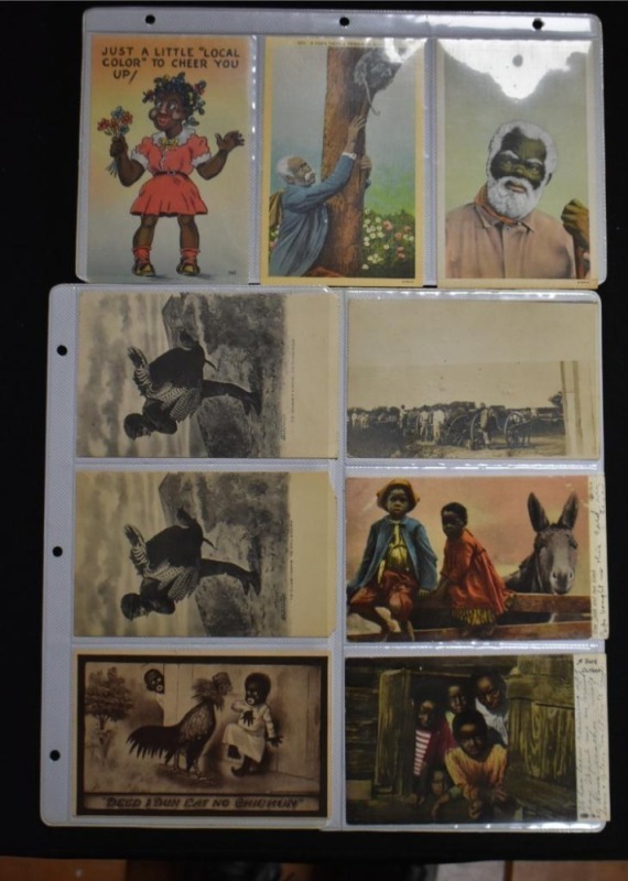Assortment of (17) Black Americana postcards, post dates 1930/ 40/ 50's