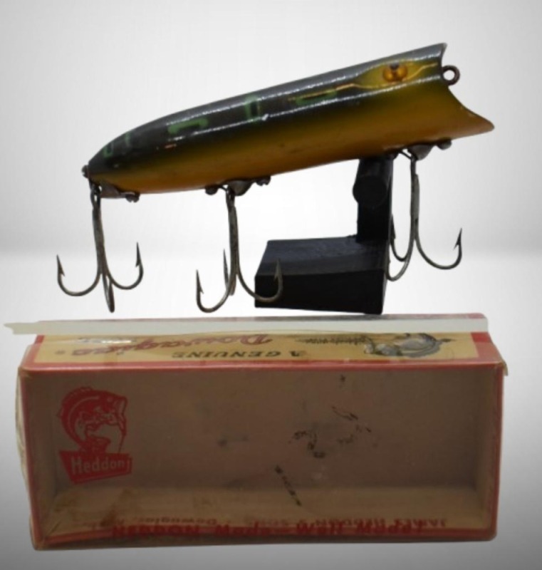 Heddon Lucky 13 "Bull Frog" fishing lure with box