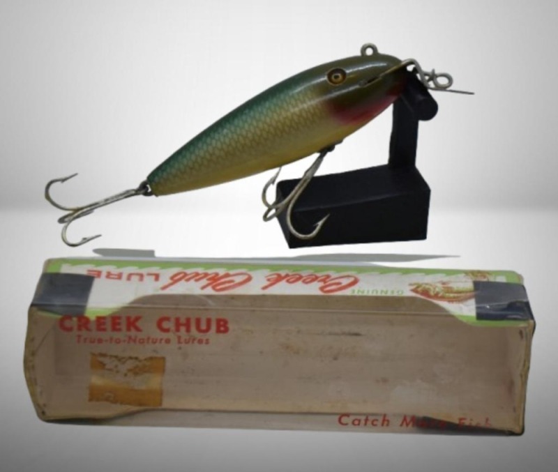 Crrek Chub Wiggler fishing lure with box