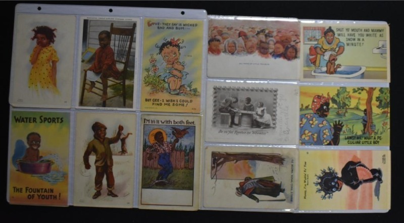 Assortment of (20) Black Americana postcards, post dates early 1900's