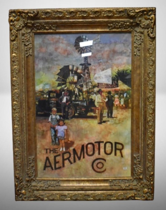 Large "The Aermotor Co., Windmills and Water Systems" print