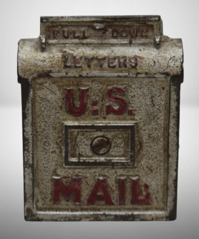 Cast Iron "U.S. Mail" 4" still bank