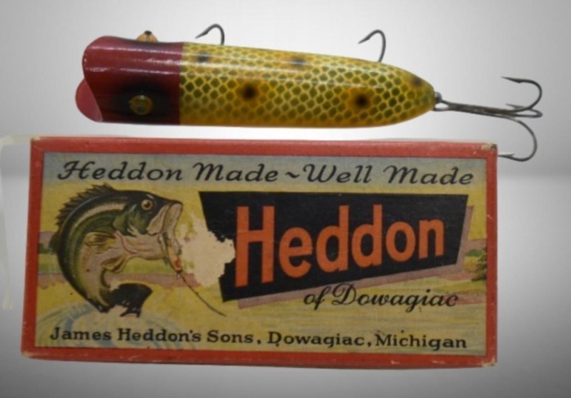Heddon Lucky 13 fishing lure with box