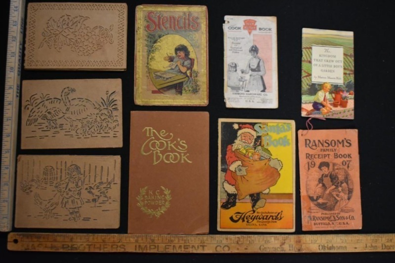 Several vintage cook books incl. Keen Cutter; Heyward's Quality Store (Salina, KS) adver. "Santa's Book", etc.